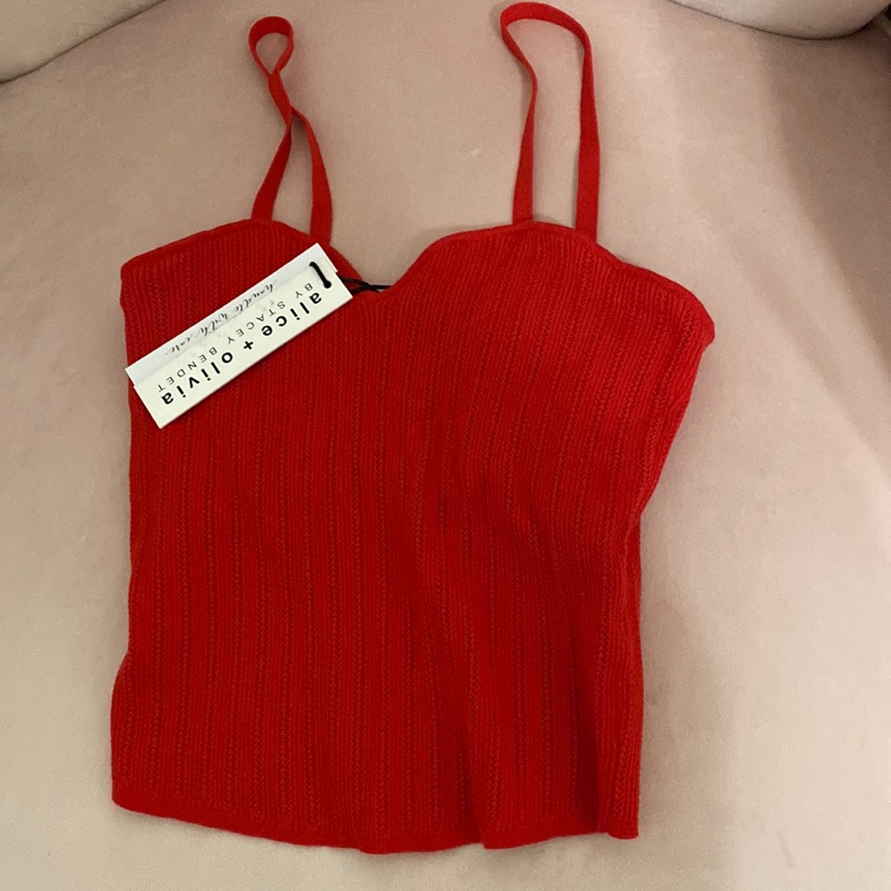 Red Alice and olivia tank NWT